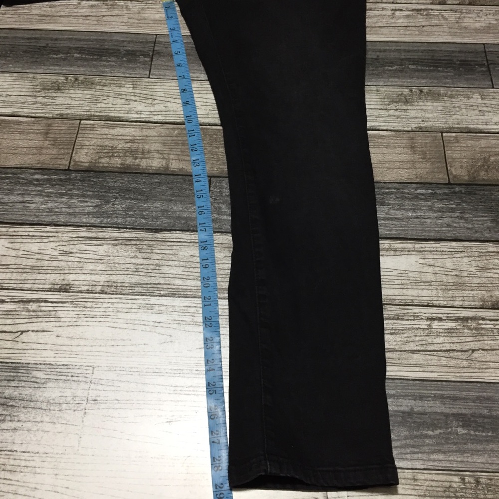 Liverpool Modern Straight Jeans Men’s 35x30 Black Denim Stretch - Picture 2 of 11